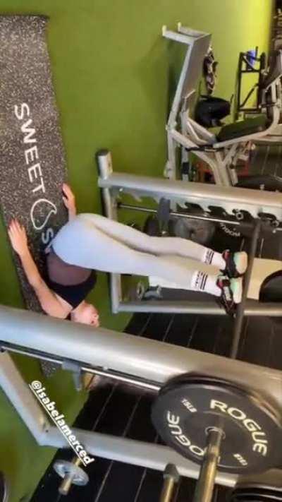 isabela at the gym today