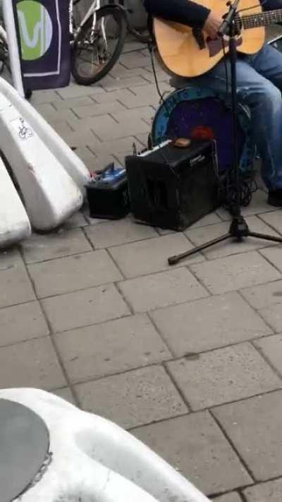 A one man band with a genius setup i encountered 3 years ago