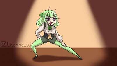 Waifu stick bugged! (animated by me, OC by u/Merryweather)