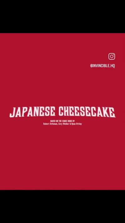 Official Invincible account posted some cake