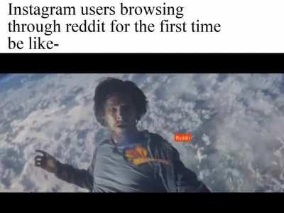 Entering another world.