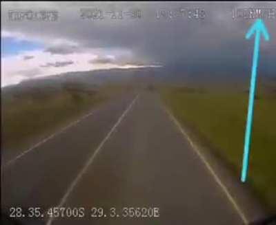 Driving a truck at 109KM/H