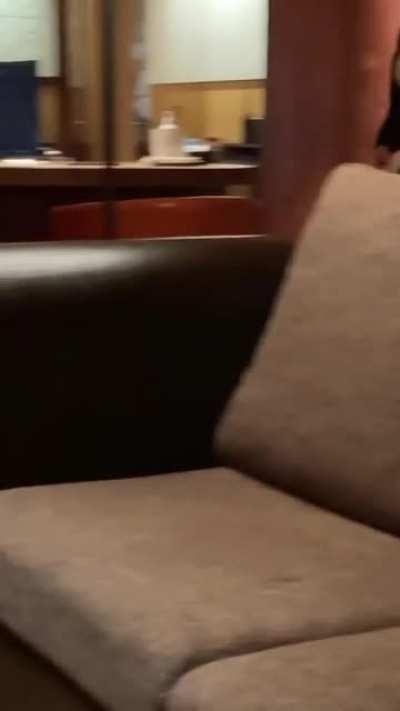 Would you be mad if I showed up to hotel wearing this? [GIF]