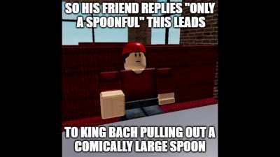 Comically large spoon