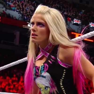 Mickie slaps Alexa Bliss' butt