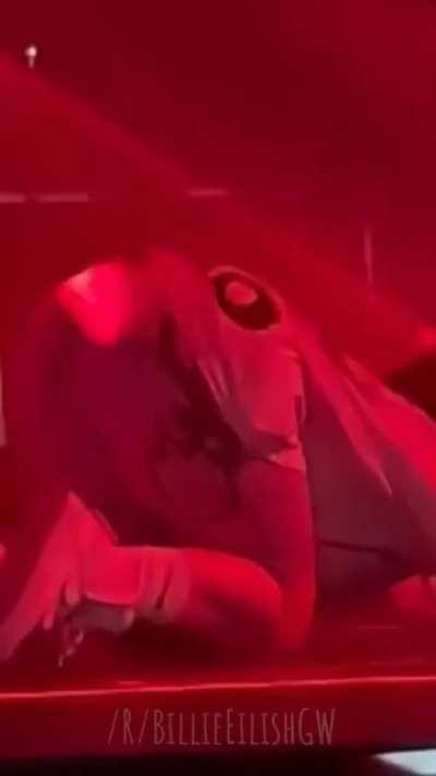 Billie nearly put a hole in the stage with her tits, jesus