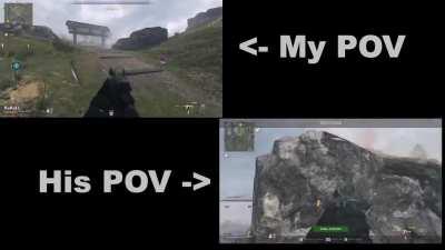 Ever felt like you were shot by someone that you could've sworn wasn't there? Here's a side-by-side comparison of a fight I had with my brother's POV as a spectator and my own