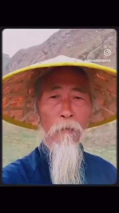 This senior shared me his wisdom earlier