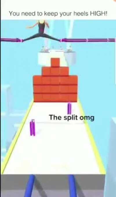 You need to keep your heels HIGH!