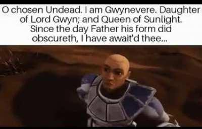 Stormtrooper looks through binoculars