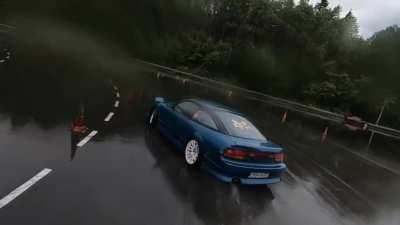 Typical drift days in Moscow look more like watersport!