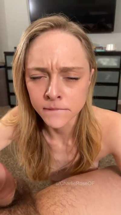 So proud of herself!