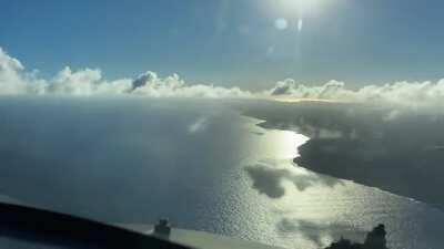 Landing at Andersen AFB Guam in a KC-135