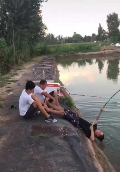 3 men and a fish