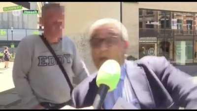 Hitting the mayor with a bike