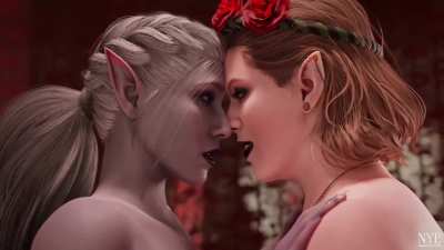 Rose can't handle Calarel's tightness (Artist: nyl) 