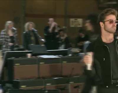 George Michael and Queen rehearsing, April 1992