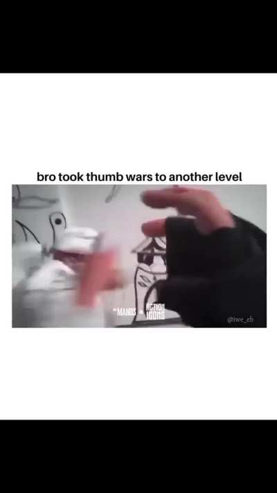 Bro uses the pen has his lightsaber