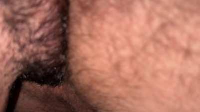 Rimming some hairy man ass