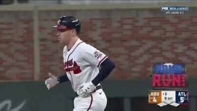 [Highlight] [Highlight] Freddie Freeman with a bomb to gives the Braves the lead