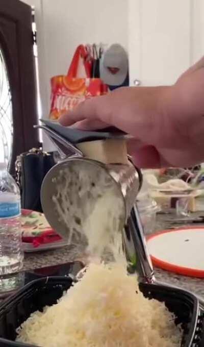 A rotary cheese grater!