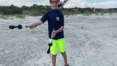 Hold my redbull when I juggle flaming torches at 14 years old (My younger brother)