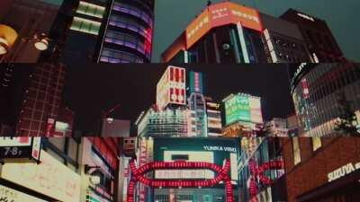 ＴＯＫＹＯ ＣＩＴＹ ＬＩＧＨＴＳ Song is: Neon Streets by COSMIC CYCLER