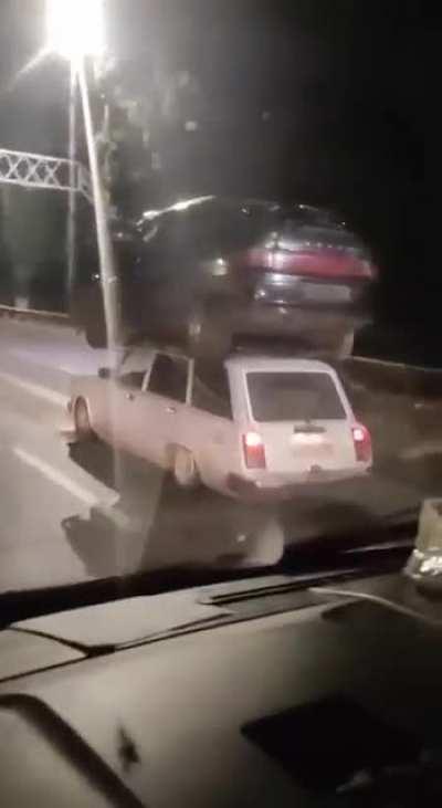 Tow truck in Russia