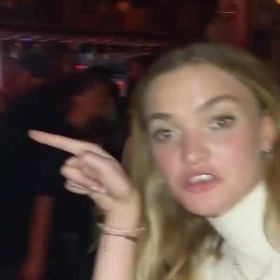 Girl drinks guy under table