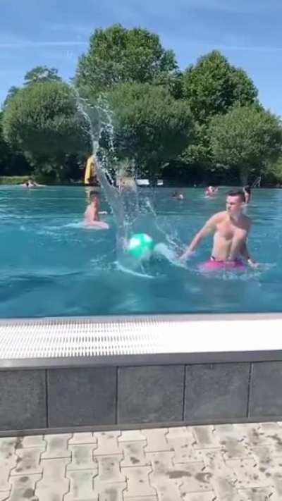 Stopping a ball with a ninja move