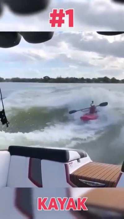 I can do this, just need a big boat, and a kayak.