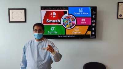 Dentist provides free cleanings to those that can beat him at Super Smash Bros