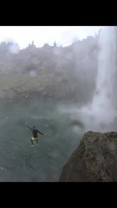 Wild Cliff Jumping Adventure by Snoqualmie Falls