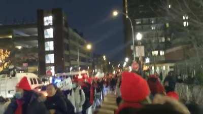 More than 7,000 nurses at two hospitals in New York City go on strike demanding better pay, better working conditions and more staffing.