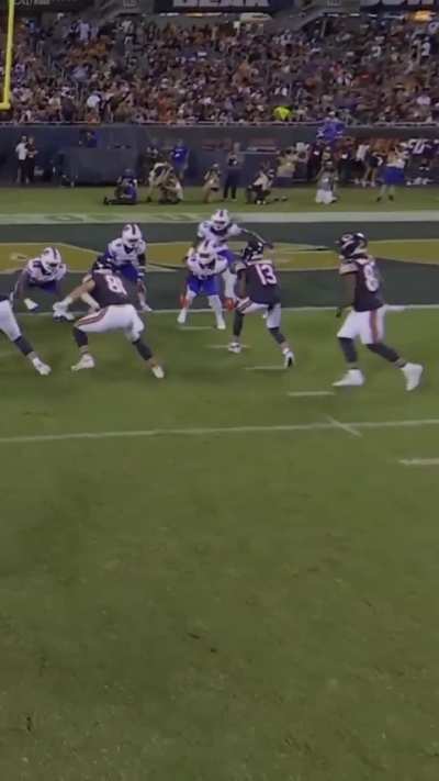 [Highlight] Bears rookie WR Luther Burden III lays key block leading to touchdown