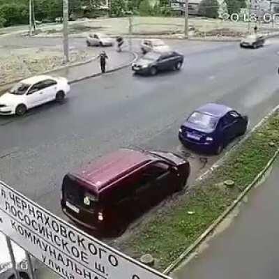 His cellphone wasn’t as lucky as him.