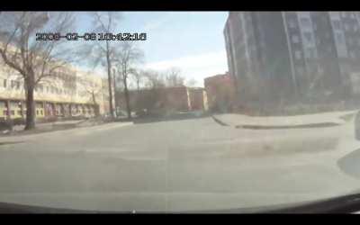 Russia: T-bone crash