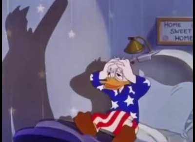 Donald duck does an oopsie