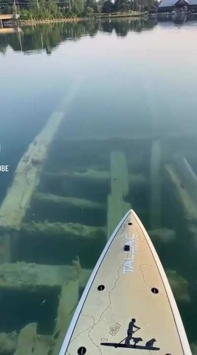 Sunken railroad