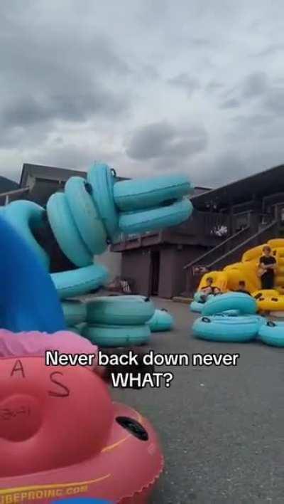 Inflato-tube man controller of inflatoes