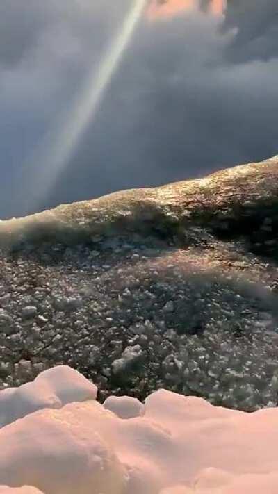 This majestic scenery at Horseshoe waterfalls in Canada