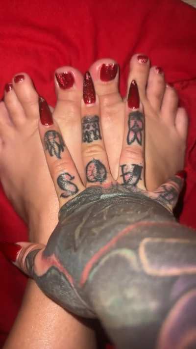 Suck my toes or have them wrapped around ur cock ?