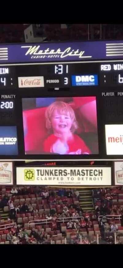 Little man makes crowd go wild