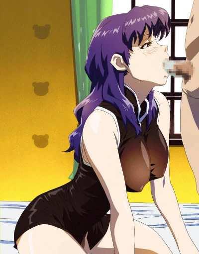 Shinji asks Misato for a fellatio and she surprising accepts