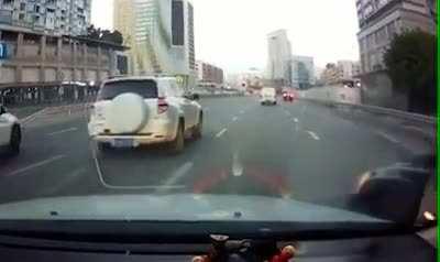 Learn how to drive, dumbass