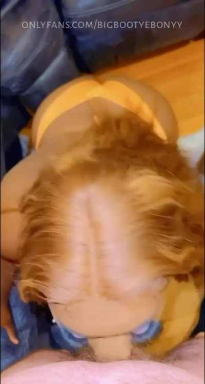 Would you let me suck your cock with no hands?