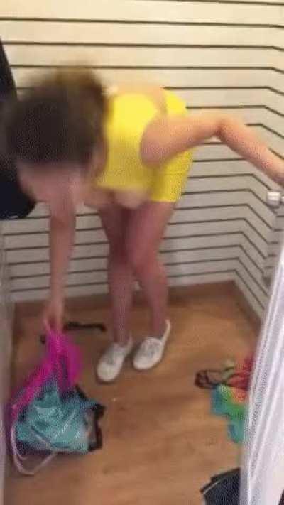 An effort to pick something up