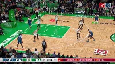 [Highlight] KAT with the 3 in overtime to give the wolves the lead