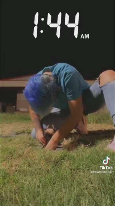 She’s being a bro by saving the cute lil froggo