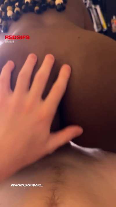 Dropping my ass on him 🍑